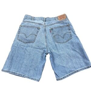 Vintage Levis 550 Shorts Men 38 Relaxed Loose Fit Blue Jean Jorts Baggy Y2K A20*